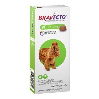 Imagem de Bravecto Antipulgas E Carrapato De 10 Á 20kg 500mg Cão Cães