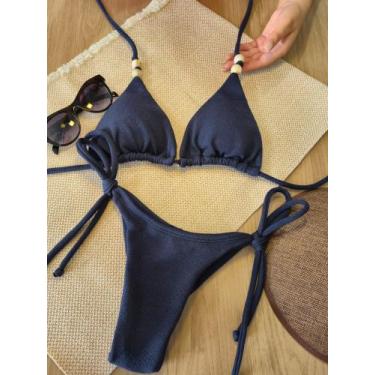 Imagem de Biquíni Fio Duplo Feminino Amarração Lateral - Bronze Perfeito Moda Pr