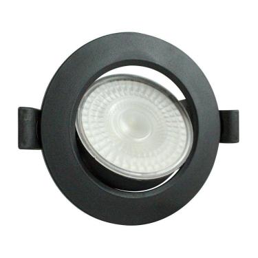 Imagem de Spot Led Foxlux Redondo Embutir 5w 6500k Bivolt Preto
