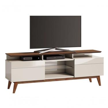 Imagem de Rack Classic +2g 1.8 Off White Com Freijó - Imcal Móveis