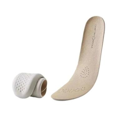 Imagem de Palmilhas De Couro E Látex Com Suporte Para Arco, Absorventes De Choqu