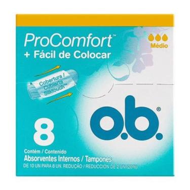 Imagem de Absorvente Interno o.b. Procomfort Médio com 08 Unidades
