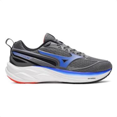 Imagem de Tênis Mizuno Space 5 Masculino, 41, Chumbo, Azul