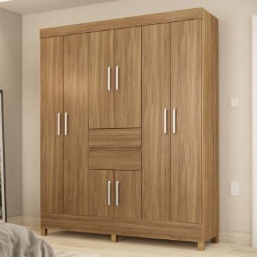 Imagem de Guarda Roupa Casal Terni 8 Portas 2 Gavetas MDP Amendola Casa H