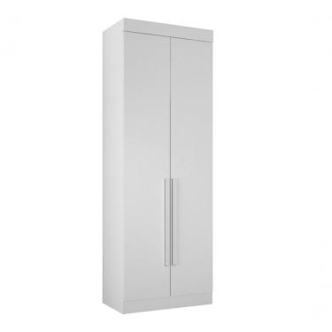 Imagem de Guarda Roupa Modulado Orion 2 Portas de Abrir 3 Gavetas MDF Branco Leifer Móveis