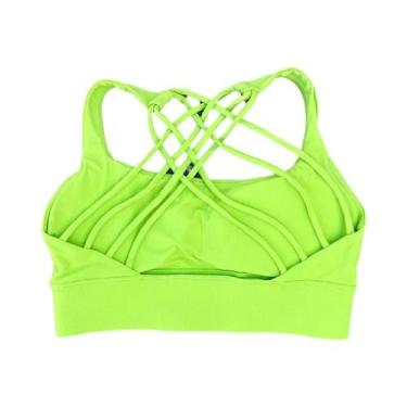 Imagem de Sutiã Esportivo Feminino Push up Antichoque Com Costas Cruzadas Para C
