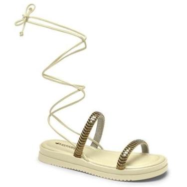 Imagem de Sandália Flatform Amarração Perna Mississipi MF441-0005 Feminina-Feminino