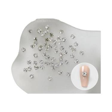 Imagem de Strass 3D K9 Transparentes Para Unhas, 10 Peças, 2-6mm, Mini Diamantes