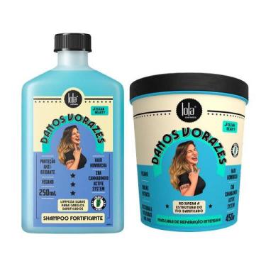 Imagem de Kit Lola Cosmétics Reconstrução Danos Vorazes - Shampoo e Máscara de R