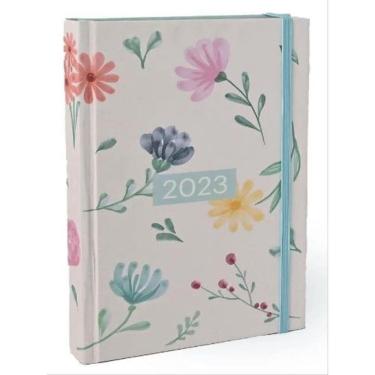 Imagem de 2023 AGENDA FLORAL  ANA LUIZA FLORES SALPICADAS TECA DIÁRIA P - 11,50 x 15,50