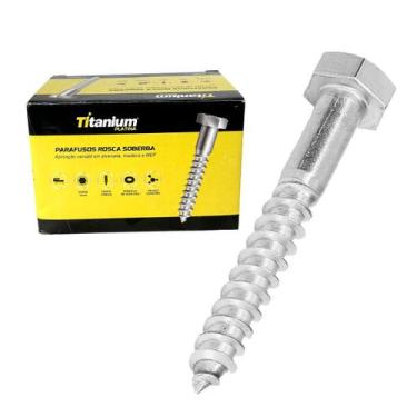 Imagem de Parafuso Sextavado Rosca Soberba 5/16 X 110 50un Titanium - Titanium P