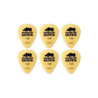 Imagem de Kit 6 palhetas dunlop 1mm 421r1.0 ultex standard