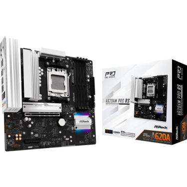 Imagem de Placa-Mãe ASRock A620AM Pro RS, Ryzen AM5 A620A, Micro ATX , DDR5 - 90