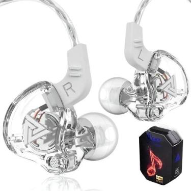 Imagem de Fone De Ouvido Qkz Ak6 Retorno De Palco Com Microfone + Case - Congrat