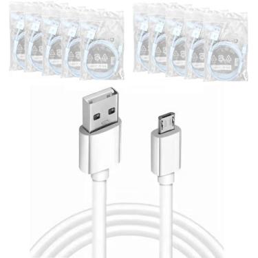 Imagem de Kit 10 Cabos para Celular Micro USB V8 para Revender Atacado - Lelong 