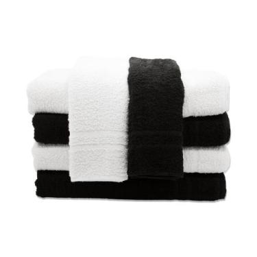 Imagem de Kit 8 Toalhas de Rosto para Salão e Barbearia Premium 45x80 cm  Gramat