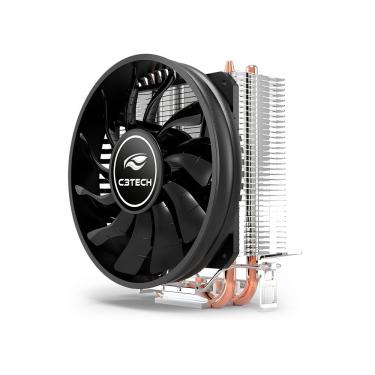 Imagem de Cooler para CPU FC-100BK com Fluxo de Ar 50 CFM e Rolamento Hidráulico Preto C3tech