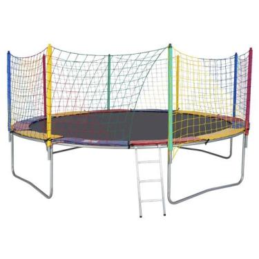Imagem de Cama Elástica 4,27 m 4 Pés Lona Preta Profissional ChicoPlay
