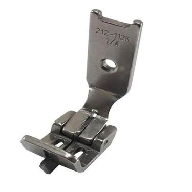 Imagem de Sapatilha Calcador Pezinho Maquina 2 Agulha Pespontadeira Com Guia Cen