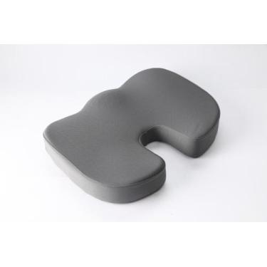 Imagem de Almofada Ortopédica Cóccix Gel Espuma Alívia Dor Home Office Uber Capa
