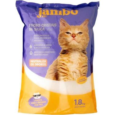Imagem de Areia cristais de silica cat fresco 1,8kg (mango pet) - JAMBO