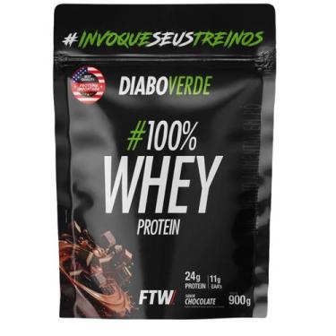 Imagem de Diabo Verde 100% Whey Protein Refil (900g) FTW, Chocolate