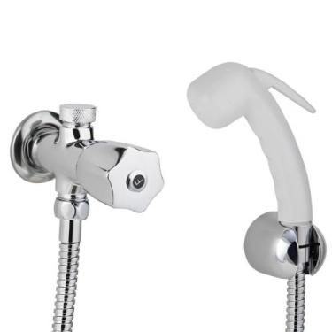 Imagem de Ducha Higiênica com Derivador C50 Metal com Gatilho ABS Branco - 23009