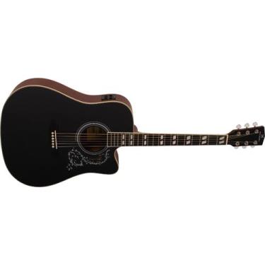 Imagem de Violão Michael FreeBird Folk Com Efeitos Black Top VMF440BT