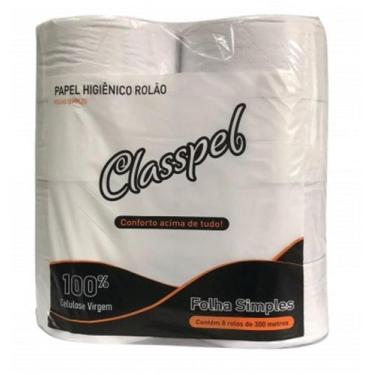Imagem de Papel Higiênico Folha Simples 8x300 Classpel