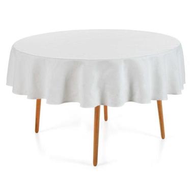 Imagem de Toalha de Mesa 6 Lugares Sempre Limpa Jacquard Redonda 178rd Herbare B