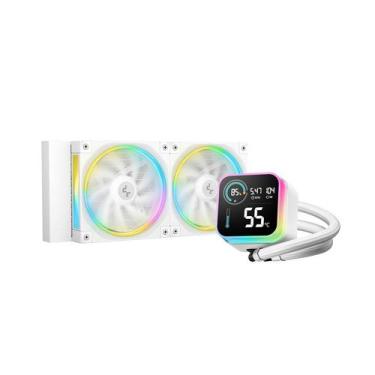 Imagem de Water Cooler DeepCool LQ240 Com Display R-LQ240-WHDSMC-G-1 Branco