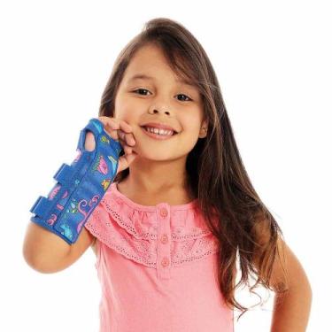 Imagem de Tala Para Punho Com Dedos Livres Bilateral Infantil Chantal, 15-17cm