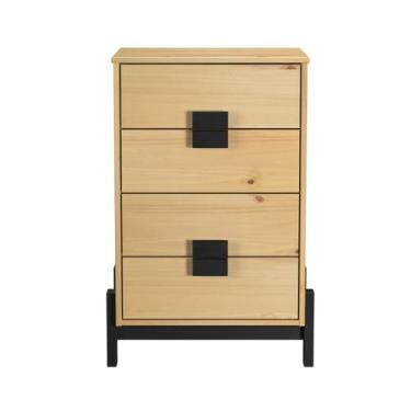 Imagem de Mesa de Cabeceira Quarto 81cm 04 Gavetas  Alla - Elliotis