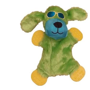 Imagem de Brinquedo pet cachorro bichinho pelúcia rock sonoro crocante - Adoleta