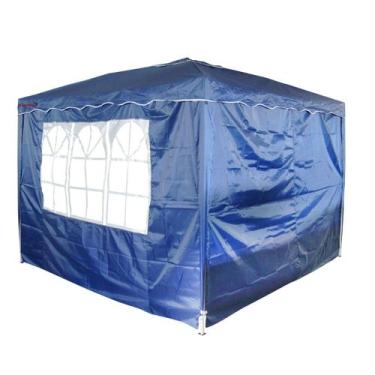 Imagem de Tenda Gazebo Articulada 3x3 m com 2 Paredes Alumínio Barraca Praia Cam
