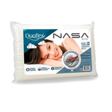 Imagem de Travesseiro Nasa Alto Duoflex Espuma Viscoelástica 70x50cm NS1116, 1