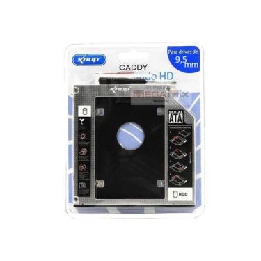 Imagem de Case Sata Hd 2.5 9.5mm Caddy Dvd para Segundo HD ou SSD KP-HD010 - Knu