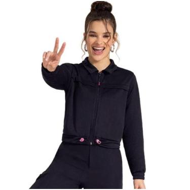 Imagem de Jaqueta Cativa Meninas Teen em Moletom Montana, 9003 preto, 14 Anos