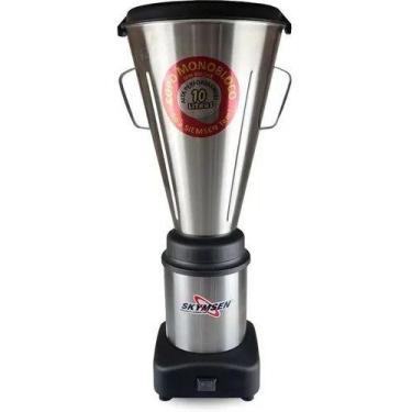 Imagem de Liquidificador Comercial Inox Baixa Rotação Com Copo Monobloco Inox 10
