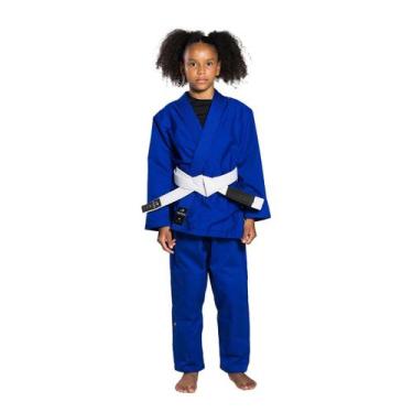 Imagem de Kimono Trainning 250 New Fabric Infantil Trançadinho - Azul - Pretoria
