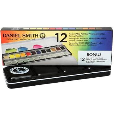 Imagem de Estojo Metal Daniel Smith Original C/12 Pastilhas