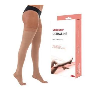 Imagem de Meia coxa Venosan 4000 Ultraline 20-30 mmHg 7/8 Bege - VENOSAN