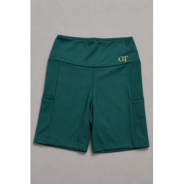 Imagem de Shorts gt com bolso+feminno+academia+fitness+sys mell, Verde, M