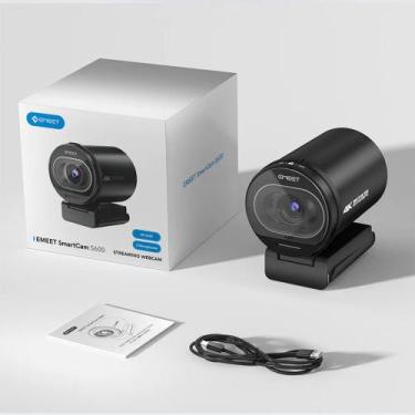Imagem de Webcam Câmera Emeet S600 4k Com Foco Automático TOF Avançado 2 Microfo
