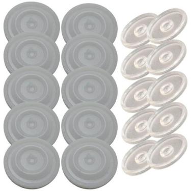 Imagem de Membranas Pulsador Pneumático Gimenez 10 Grandes e 10 Pequenas Ordenha