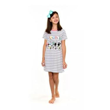 Imagem de Camisola Camisetão Minnie Mickey 12 Ao 16 Oficial - Evanilda, 12, Mesc