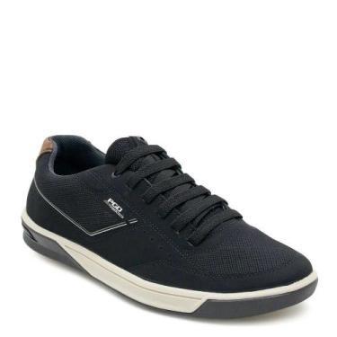 Imagem de Sapatênis Masculino Pegada Microfibra Preto/Pinhão 171104-08, 37, Pret