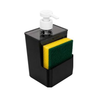 Imagem de Dispensador Porta Detergente 500ml Pop Black Crippa