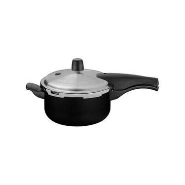Imagem de Panela de Pressão Tramontina Vancouver Alumínio Antiaderente Starflon Max Preto 20 cm 3 L