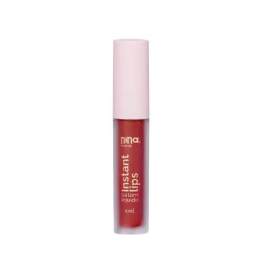 Imagem de Nina Makeup Instant Lips Rubi Batom Líquido 4ml